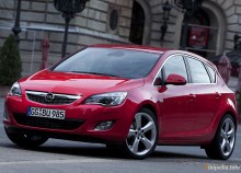 Тех. характеристики Opel Astra 5 дверей с 2009 года