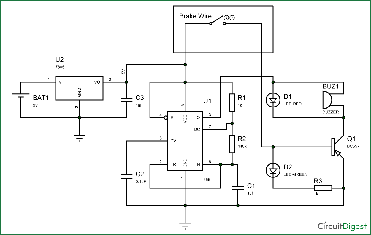 brake failure indicator circuit diagram