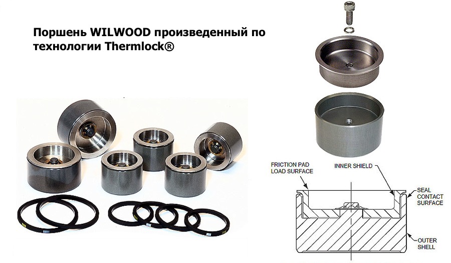 тормозной поршень Wilwood вилвуд произведенный по технологии Thermlock