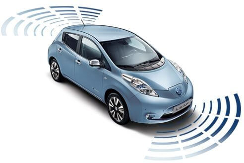 Безопасность пешеходов Nissan Leaf