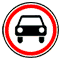 Дорожный знак 3.3 - Движение механических транспортных средств запрещено
