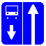 Знак 5.11.1 Дорога с полосой для маршрутных транспортных средств