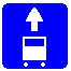 Знак 5.14.1 Конец полосы для маршрутных транспортных средств